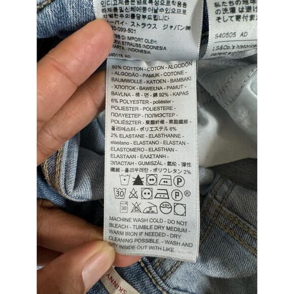 Levi's Strauss & Co Women's 721 High Rise Skinny Size 28 USED - Picture 6 of 8